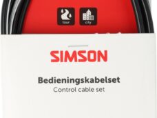 Versnellingskabelset Simson compleet SA - zwart