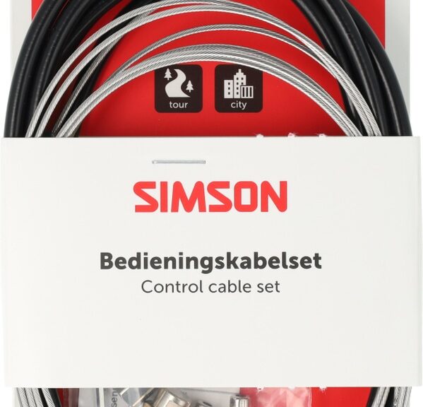 Remkabelset Simson Shimano nexus rollerbrake - rvs zwart