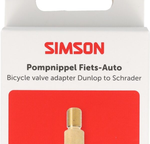 Pompnippel Simson fiets/auto