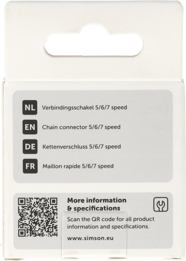 Verbindingsschakel Simson 1/2ix3/32i5/6/7 speed - Afbeelding 2