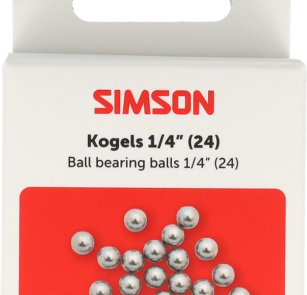Simson Kogels 1/4" 24st