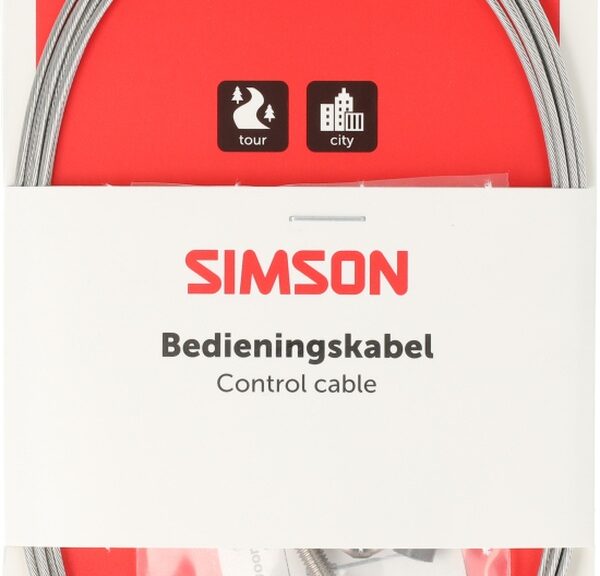 Trommelrem binnenkabel Simson universeel RVS - zilver