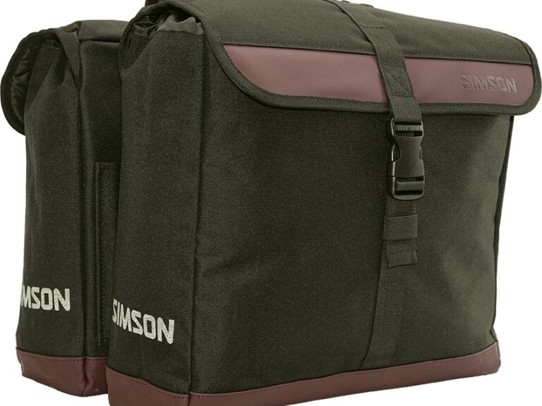 Dubbele fietstas Simson Urban 35 liter - olijf groen