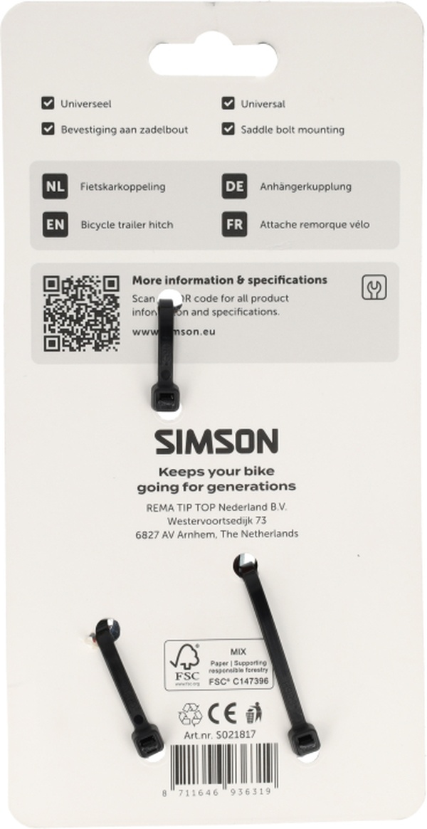 Fietskarkoppeling Simson - Afbeelding 2
