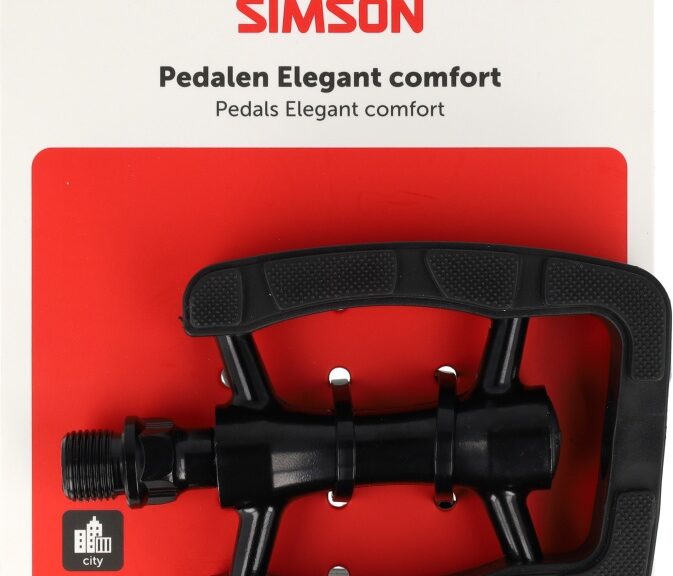 Pedaalset Simson Elegant Comfort - Zwart