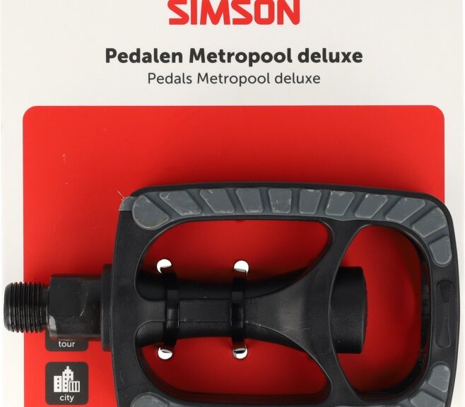 Pedaalset Simson Metropool De Luxe - zwart