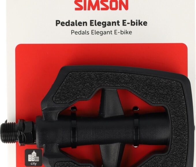 Pedaalset Simson Elegant voor E-bike - Zwart
