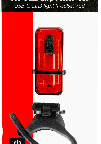Achterlicht Simson USB-C LED lamp pocket - rood