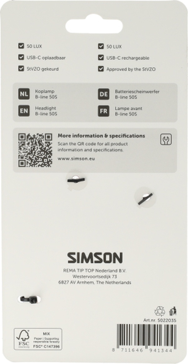 Koplamp Simson aurora B-line 50s - Afbeelding 2