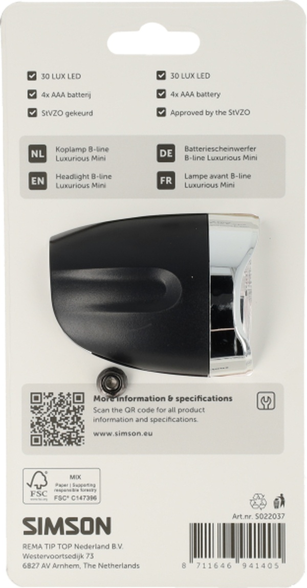 Koplamp Simson aurora B-line luxurious mini - Afbeelding 2