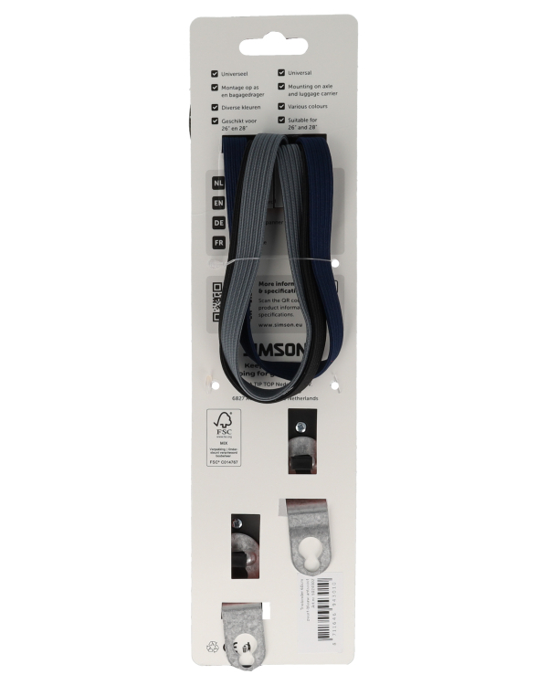 Triobinder Simson 60cm - sort/blå/antracit - Billede 3