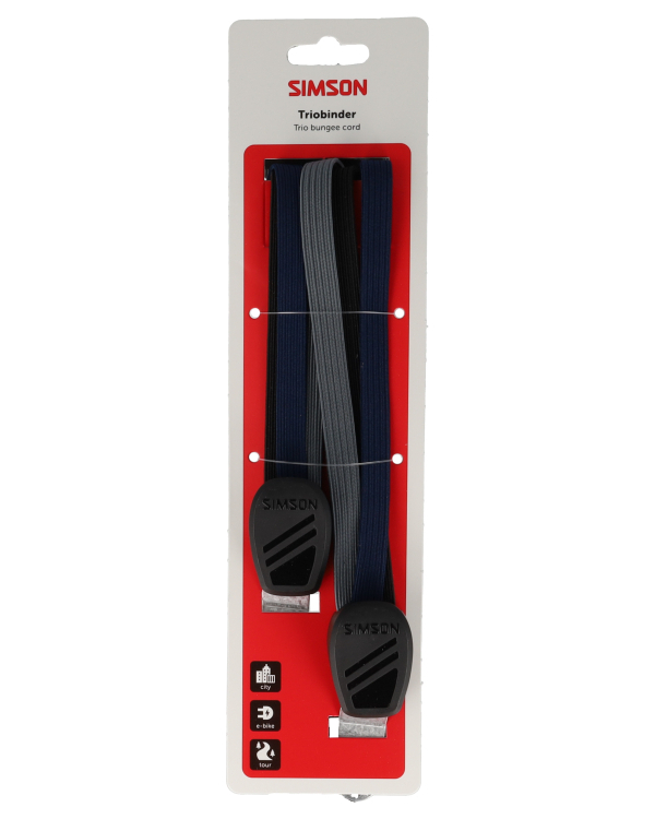 Triobinder Simson 60 cm - sort/blå/antracit
