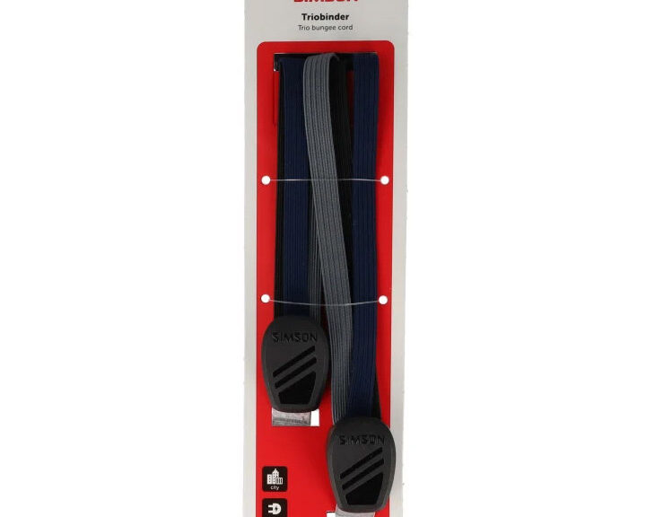 Triobinder Simson 60cm - zwart/blauw/antraciet