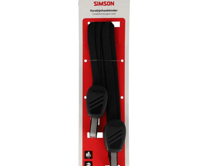 Karabijnhaakbinder Simson 71cm - zwart