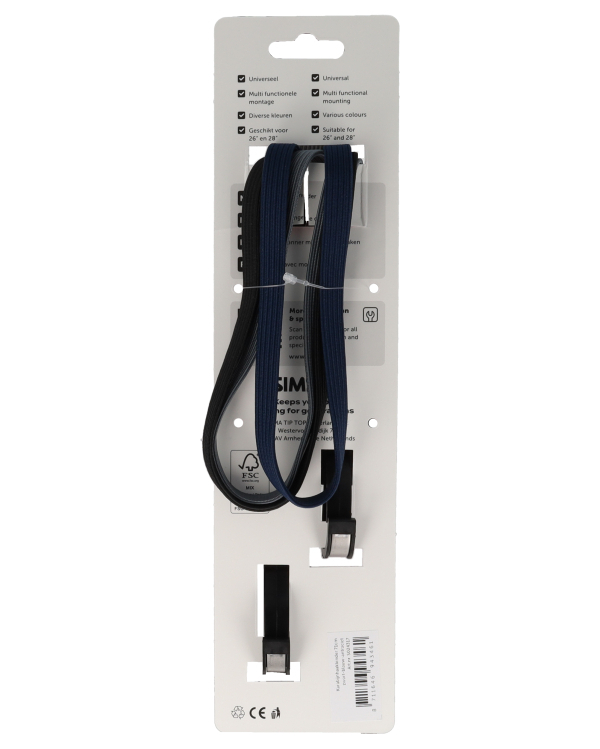 Karabijnhaakbinder Simson 71cm - zwart/blauw/antraciet - Afbeelding 3