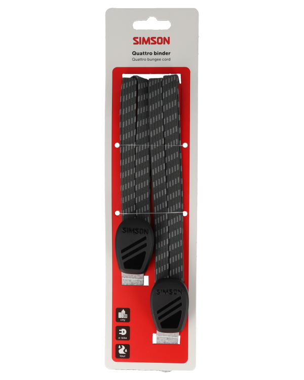 Quattro binder Simson reflex - zwart/antraciet