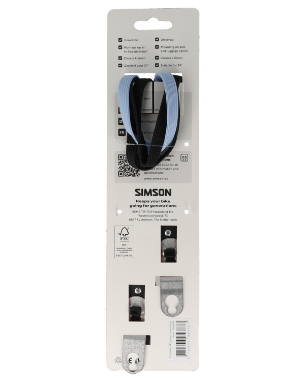 Triobinder Simson jongen 24i - zwart/blauw - Afbeelding 3