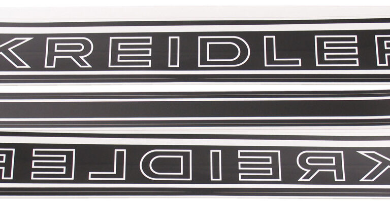 Stickerset Kreidler tank link/ rechts zwart-wit
