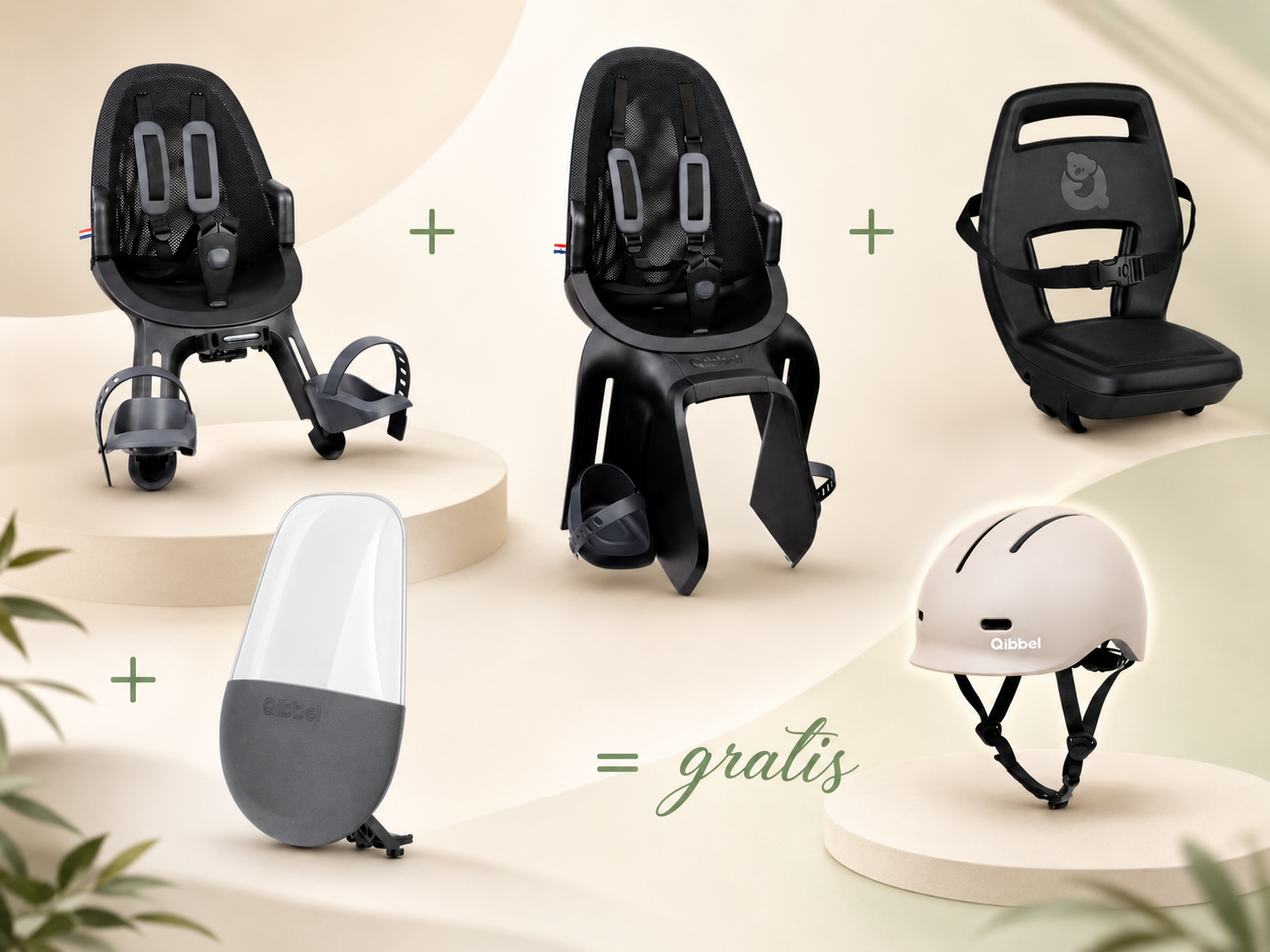 Actiepakket Qibbel Essentials inclusief gratis Qibbel fietshelm
