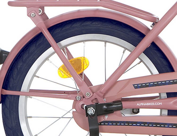 Alpina bagagedrager roze mat