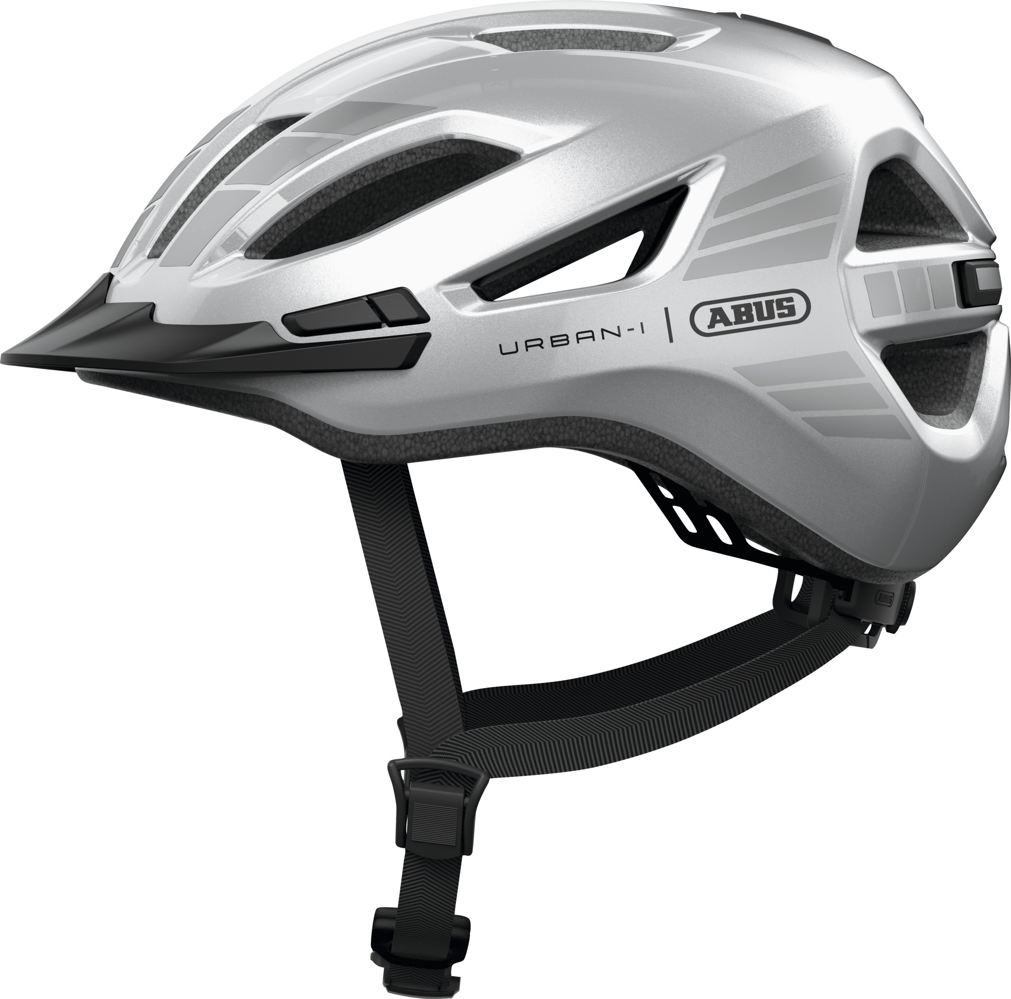 Abus helm zilver