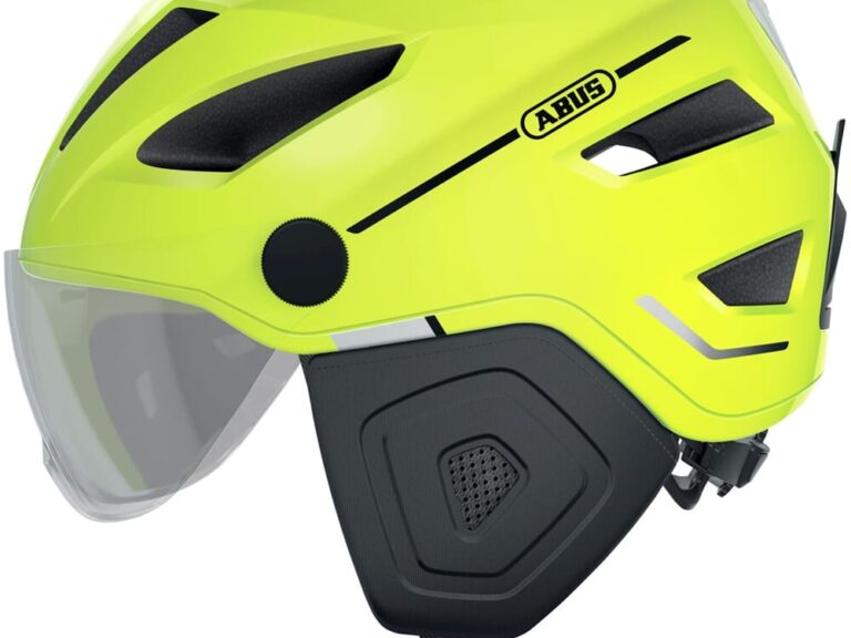 Abus helm geel