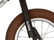 Alpina voorvork zwart mat