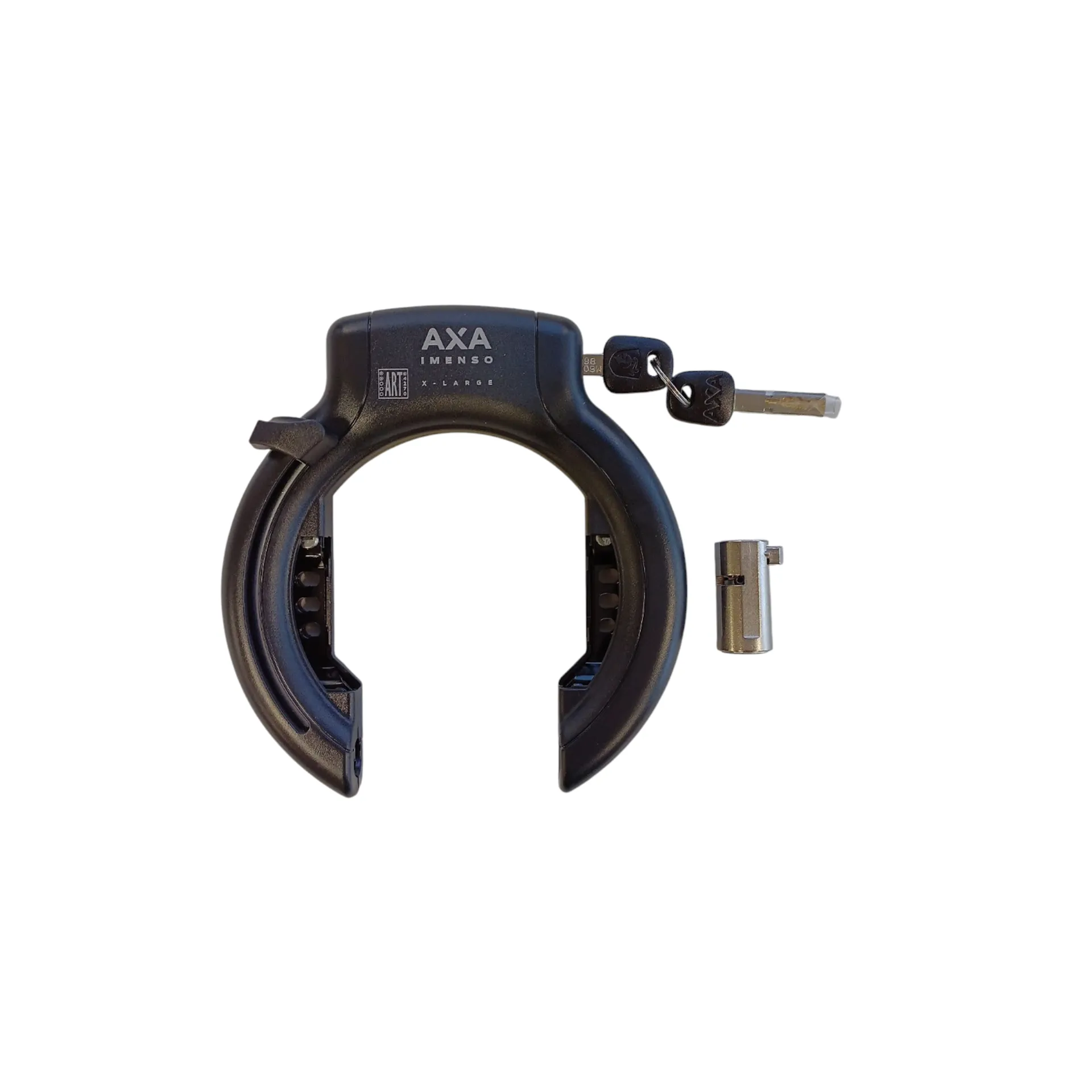 Axa ringslot Imenso large zwart + accuslot Bosch Powertube