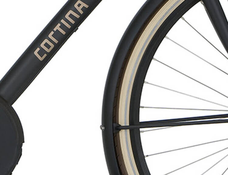 Cortina spatbord zwart mat