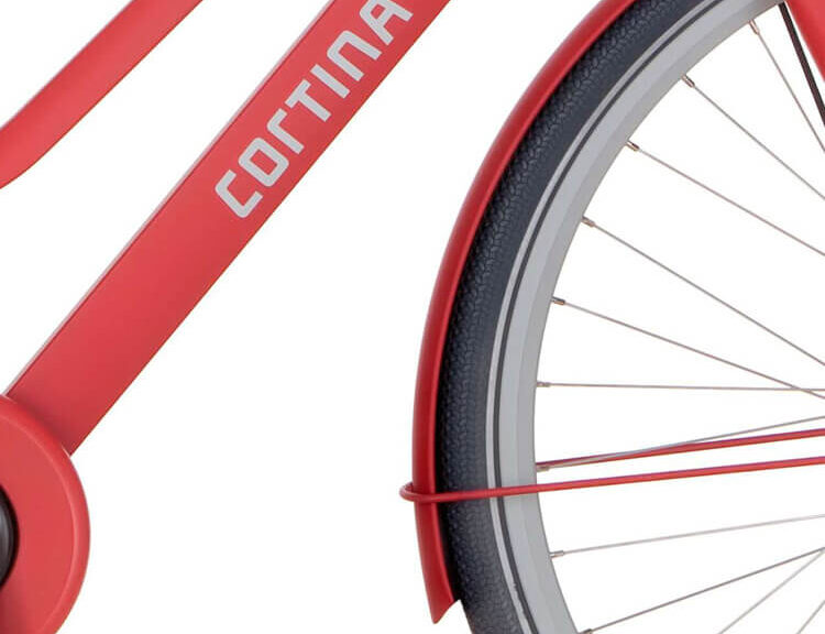 Cortina spatbord rood mat