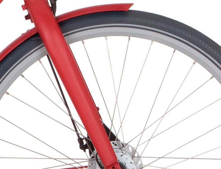 Cortina voorvork rood mat