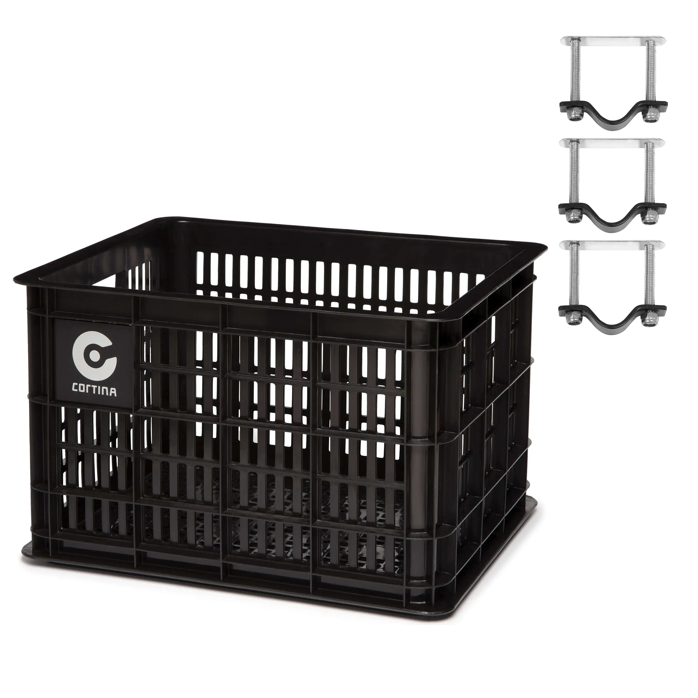 Cortina Krat Dubai incl. bevestiging 29,5L zwart 45x35x25cm