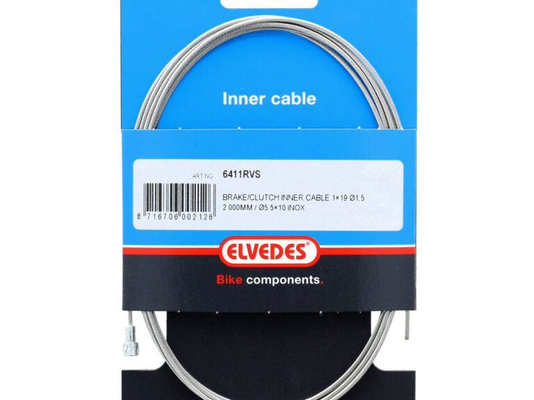 Elvedes rembinnenkabel RVS 19dr 1.5mm met V-nippel 2000mm
