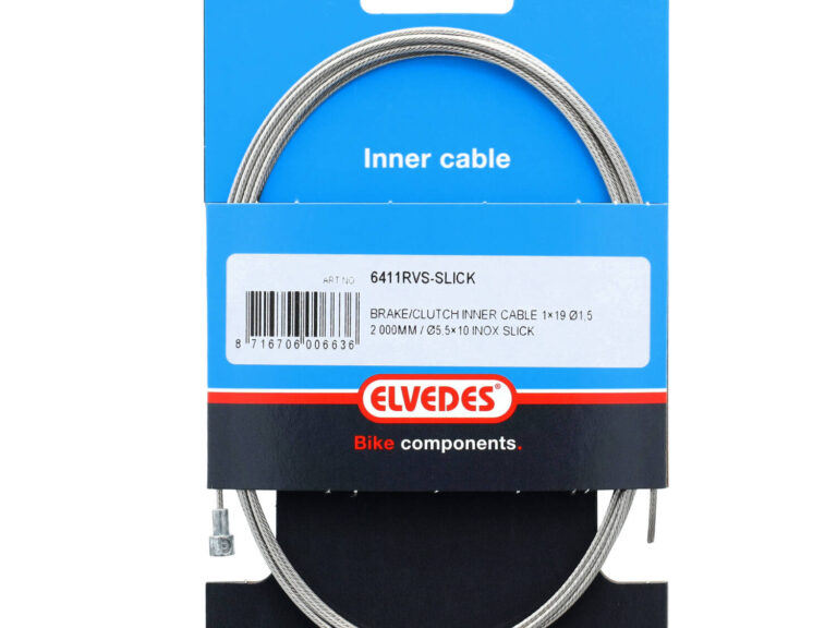 Elvedes rembinnenkabel RVS ex glad 1.5mm V-nippel 2000mm