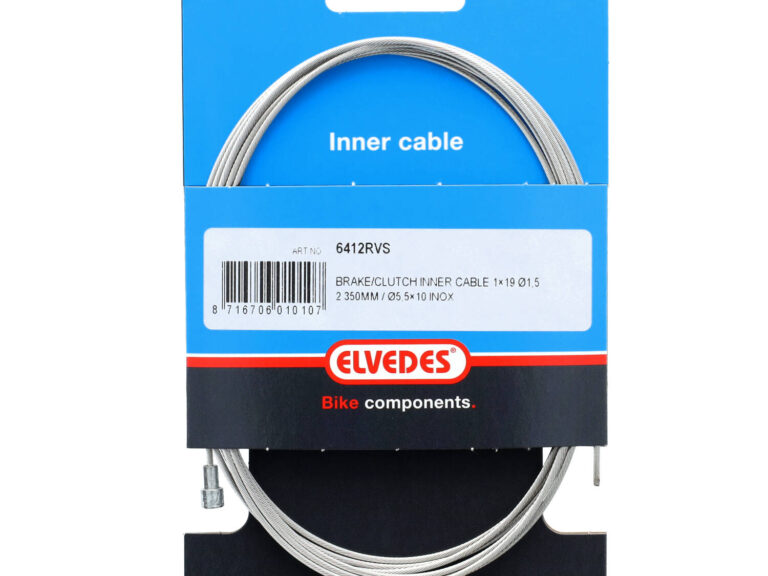 Elvedes rembinnenkabel RVS 19dr 1.5mm V-nippel 2250mm