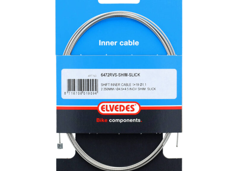 Elvedes schakelbinnenkabel 2250mm extra glad RVS