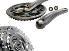 Shimano crankstel zwart