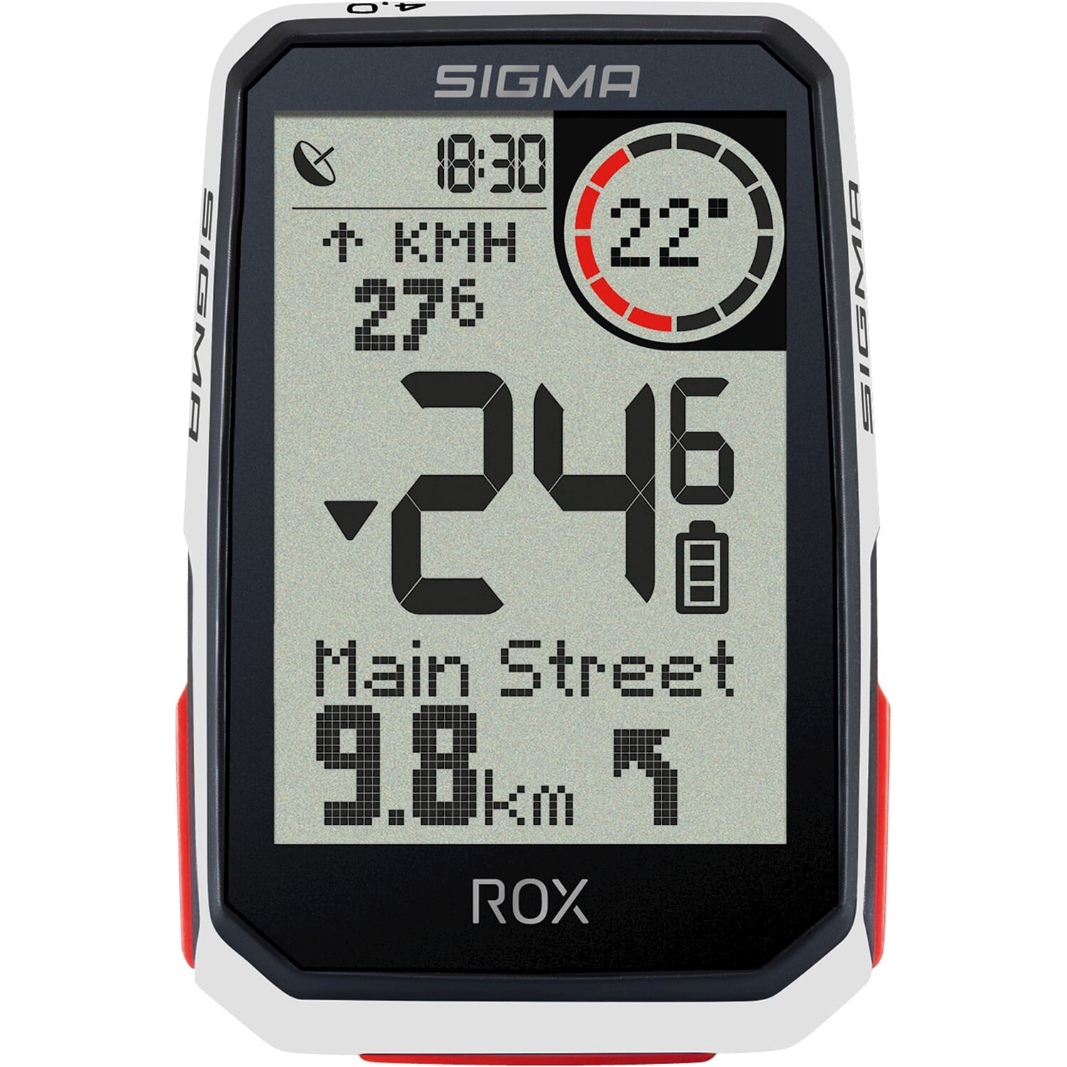 Sigma fietscomputer wit