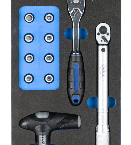 Cyclus gereedschap blauw
