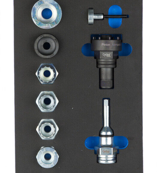 Cyclus crankstel blauw