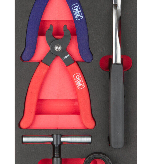 Cyclus gereedschap rood