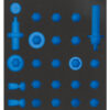 blauw