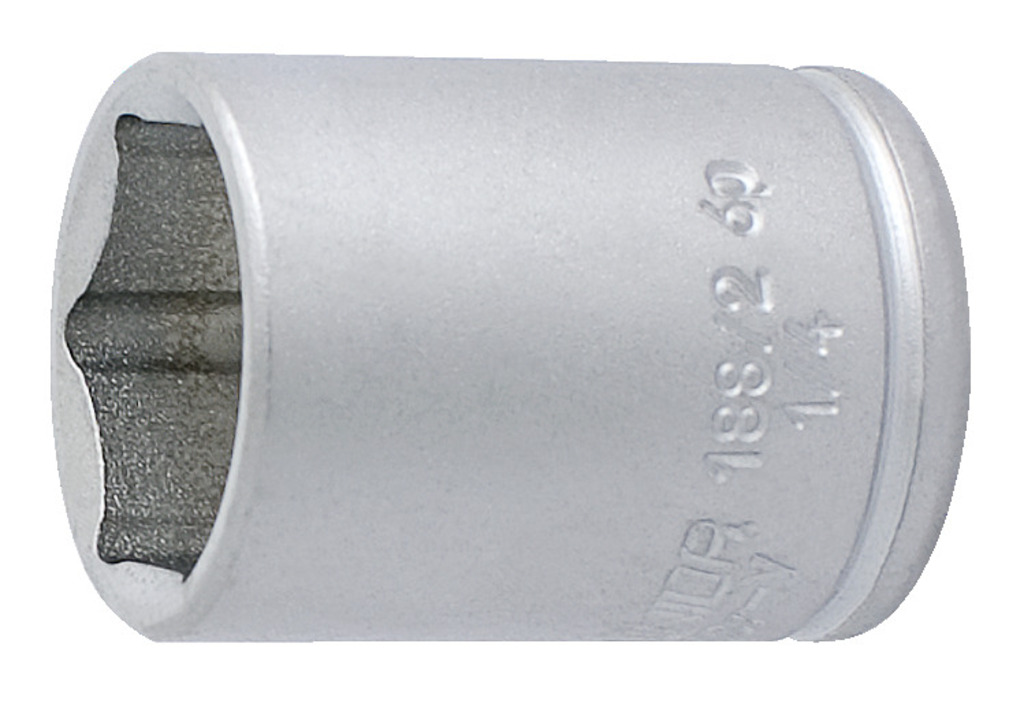 Unior dopsleutel 1/4 188/2 6p 4mm