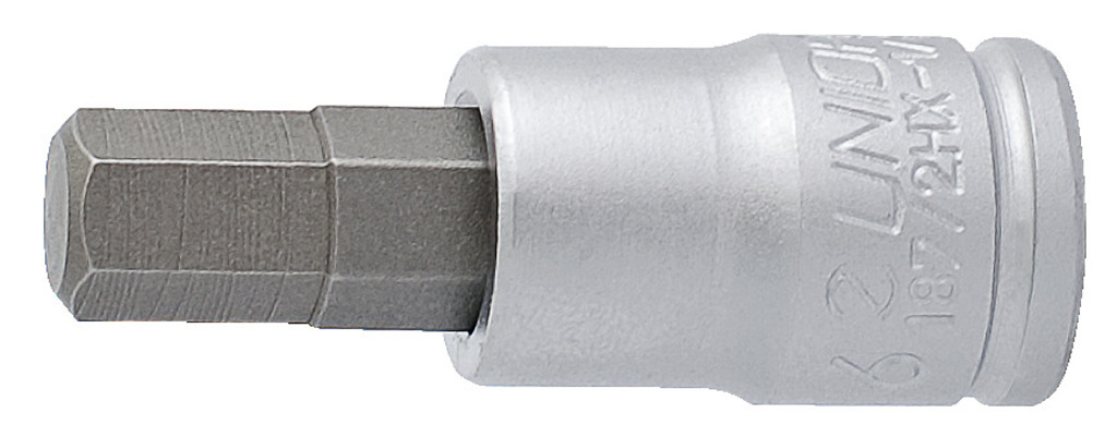 Unior dopsleutel 1/4 inbus 187/2hx 6mm