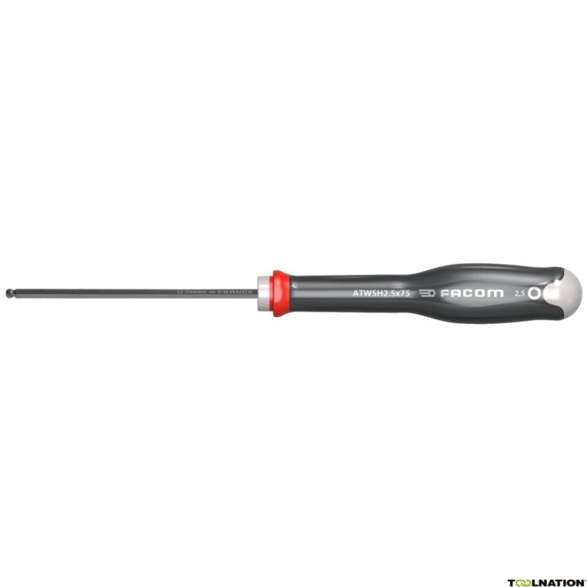 Facom schroevendraaier inbus kogelkop 2.5x75mm