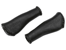 Ergotec handvatten Monaco 135mm leder zwart