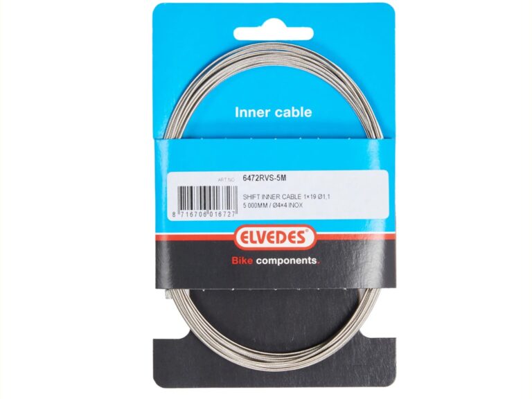 Elvedes schakel binnenkabel rvs 5m nippel 4x4