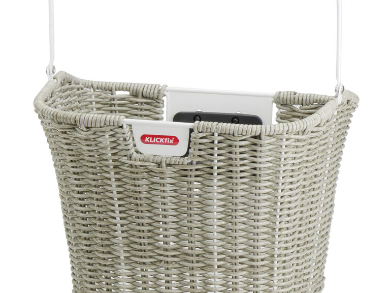 Klickfix fietsmand grijs