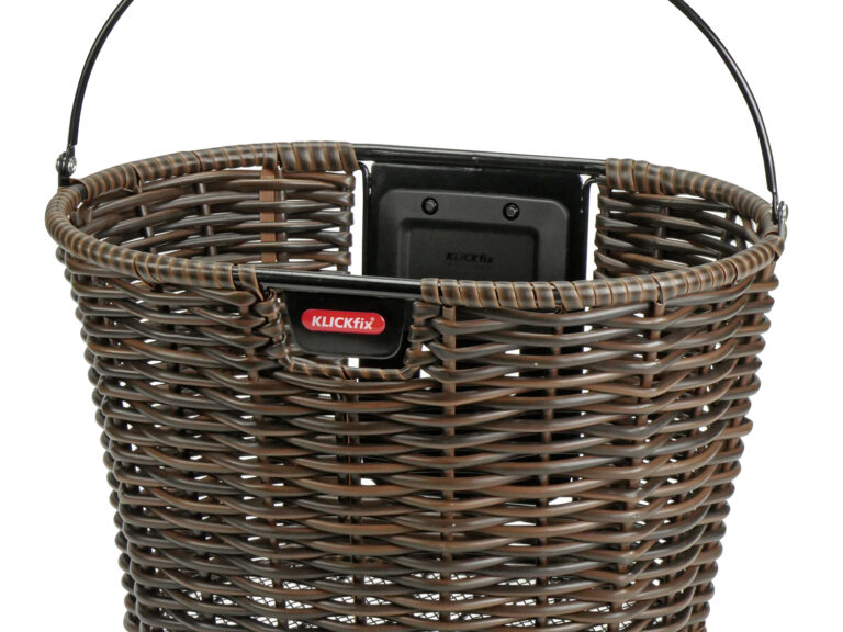 Klickfix fietsmand bruin