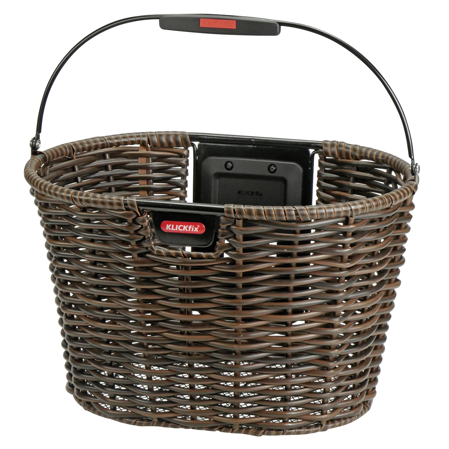 Klickfix fietsmand bruin